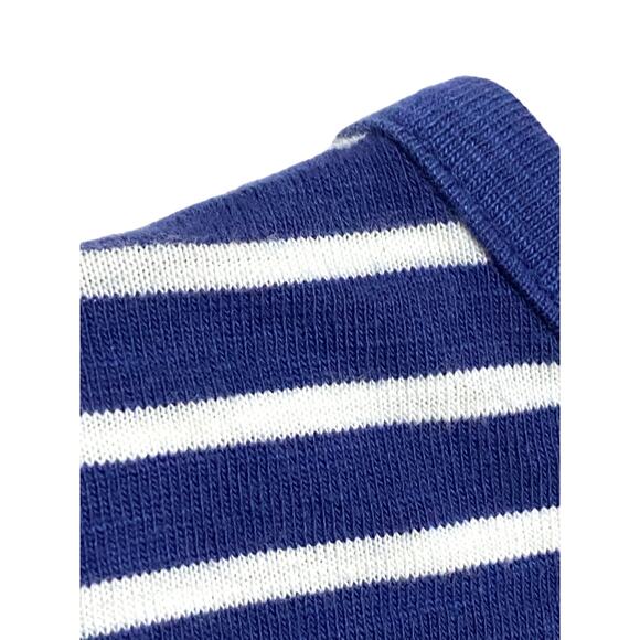 Mini Boden Blue Striped Jersey Pocket Dress Girls 11-12 Coastal Preppy Rainbow - Picture 4 of 7